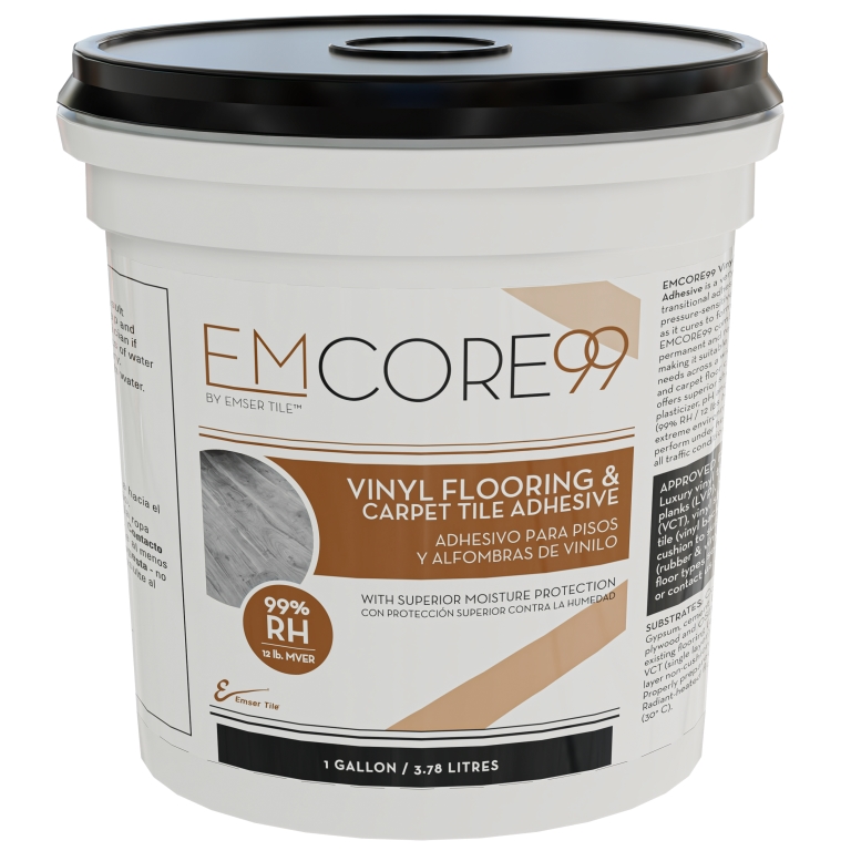 EMCORE99 VINYL TRANSITIONAL PRESSURE SENSATIVE ADHESIVE 1 GALLON